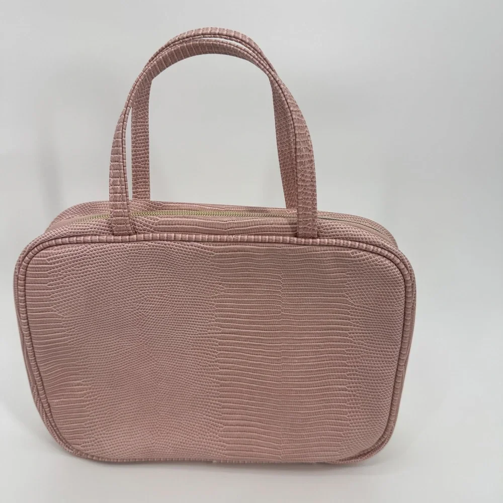 Vince Camuto Pink Cosmetic Hanging Toiletry Bag Travel Organizer Case